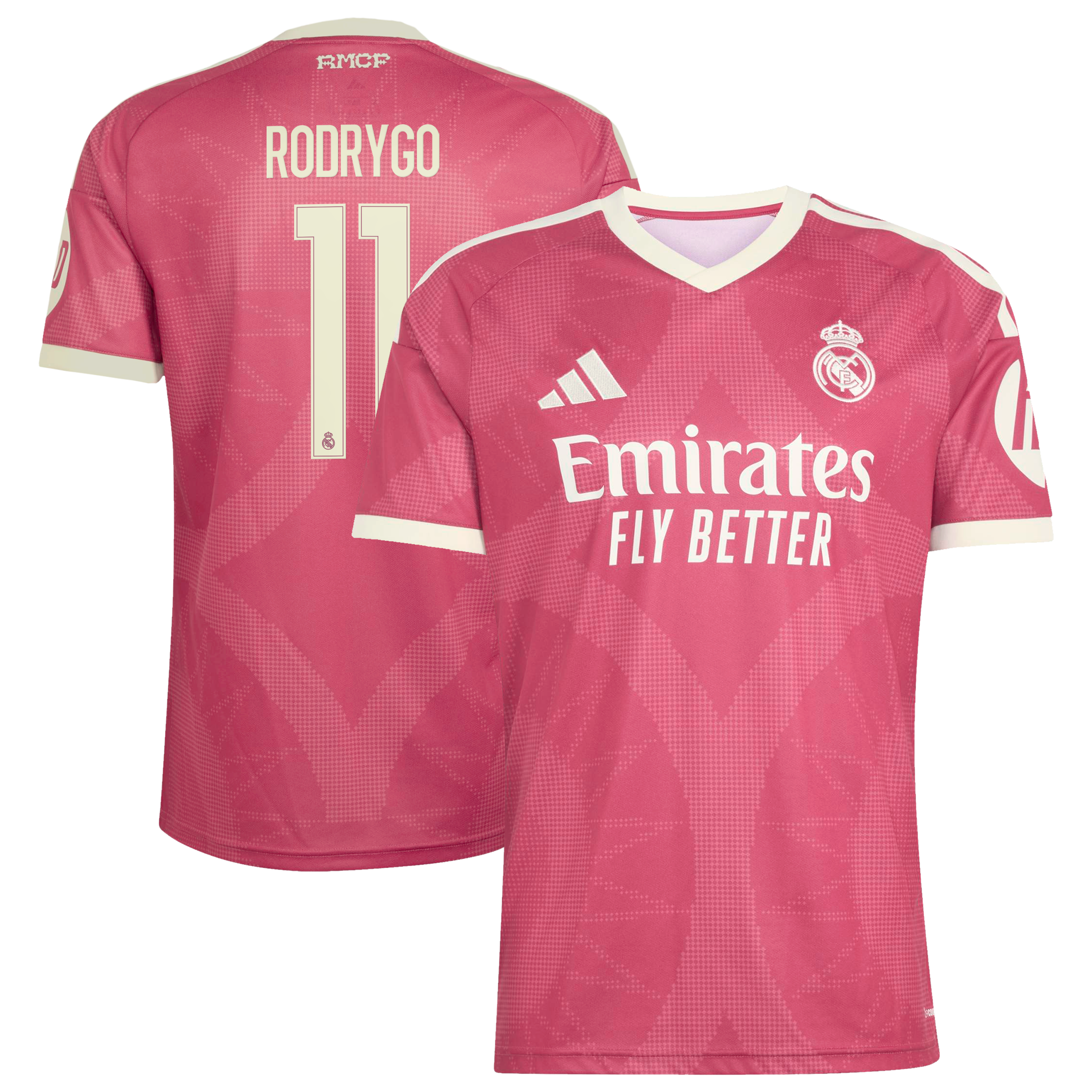 Men's adidas Rodrygo Pink Real Madrid 2026/27 Third Replica Jersey