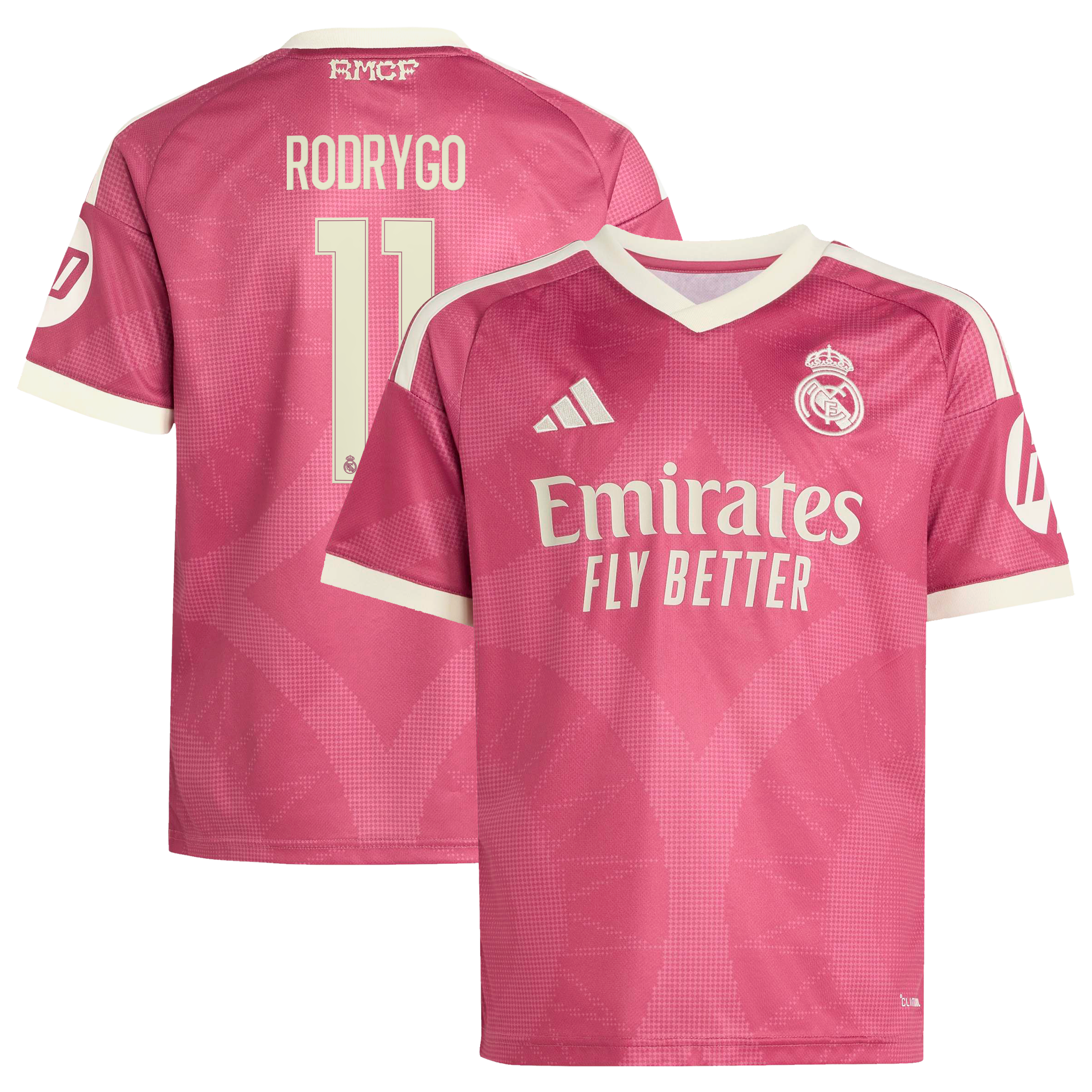 Youth adidas Rodrygo Pink Real Madrid 2026/27 Third Replica Jersey