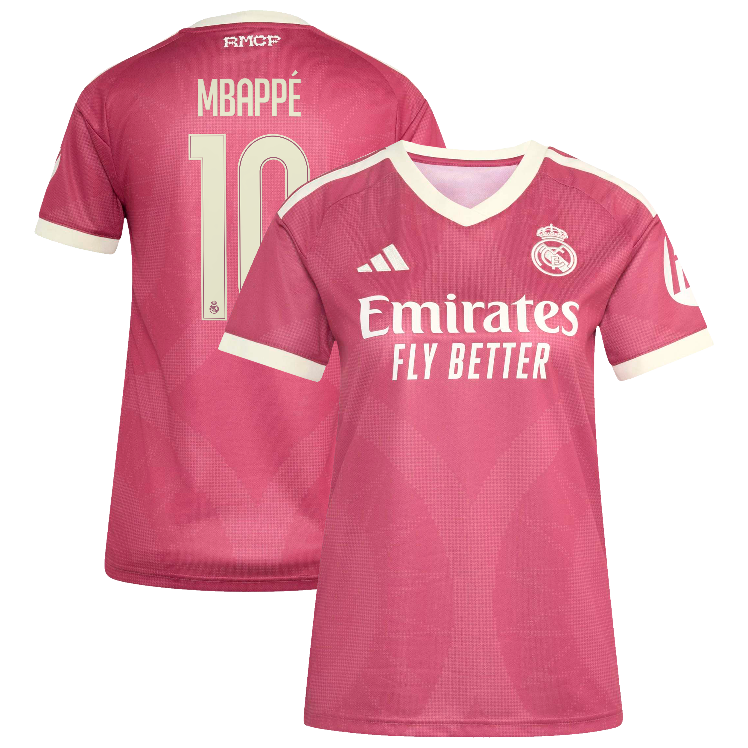 Women's adidas Kylian Mbappé Pink Real Madrid 2026/27 Third Replica Jersey
