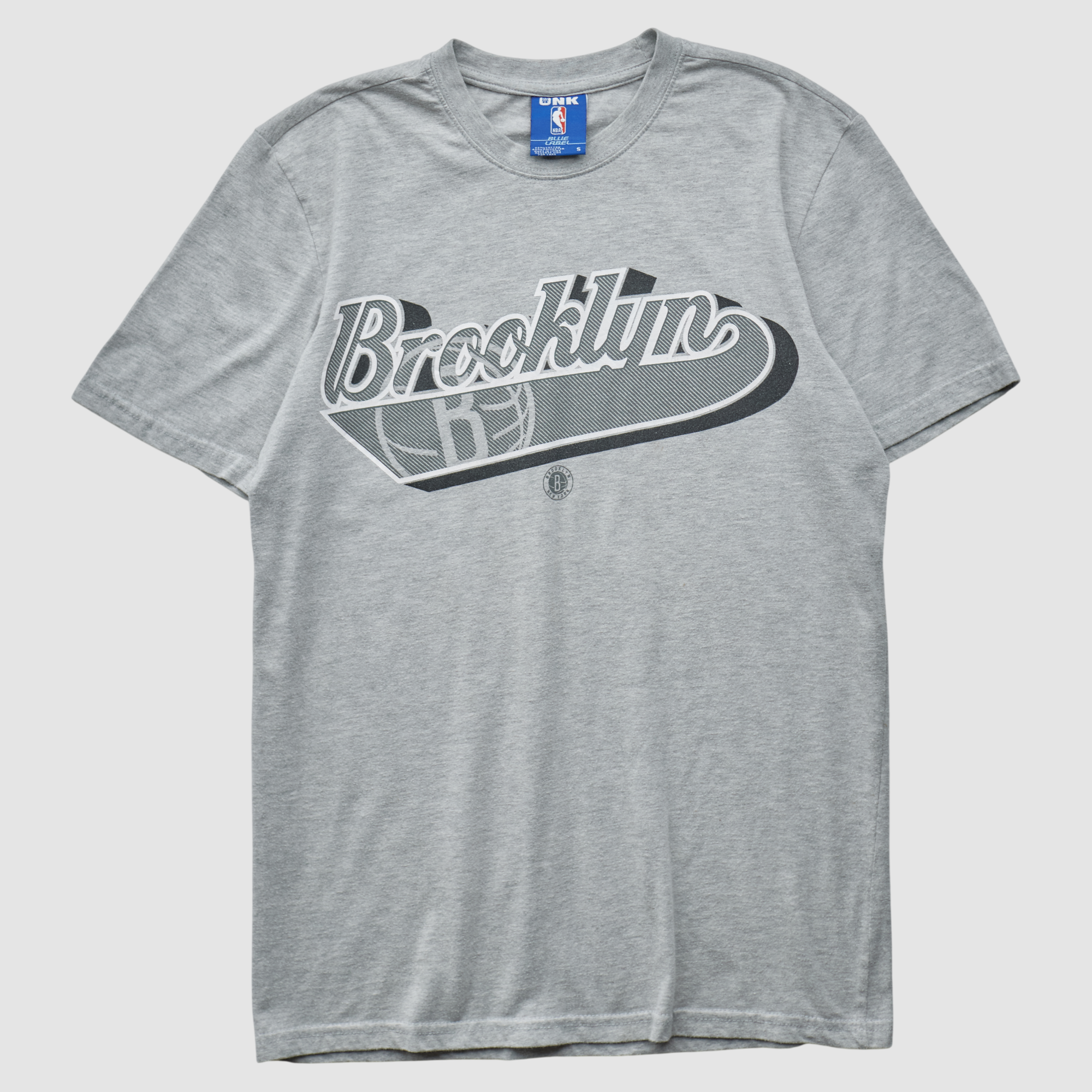 Brooklyn Nets UNK 2010s T-shirt – Heather Gray – S by Fanatics Real Vintage