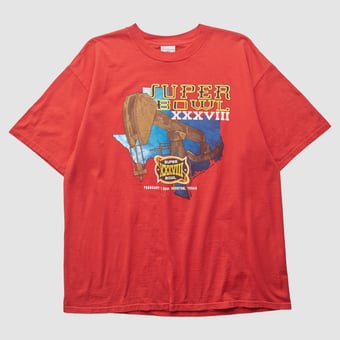 Super Bowl NFL 2004 T-shirt - Red - XL by Fanatics Real Vintage