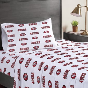 Pegasus San Francisco 49ers Three-Piece Twin Sheet Set