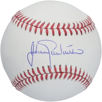 Johan Santana New York Mets Autographed Baseball