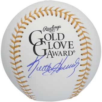 Keith Hernandez New York Mets Autographed Gold Glove Logo Baseball