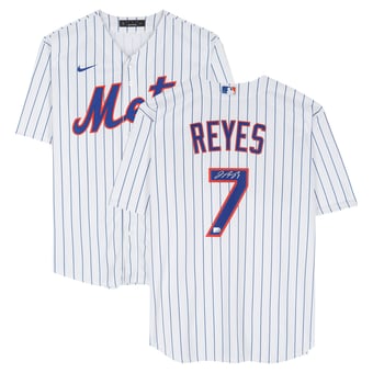 Jose Reyes New York Mets Autographed White Nike Replica Jersey