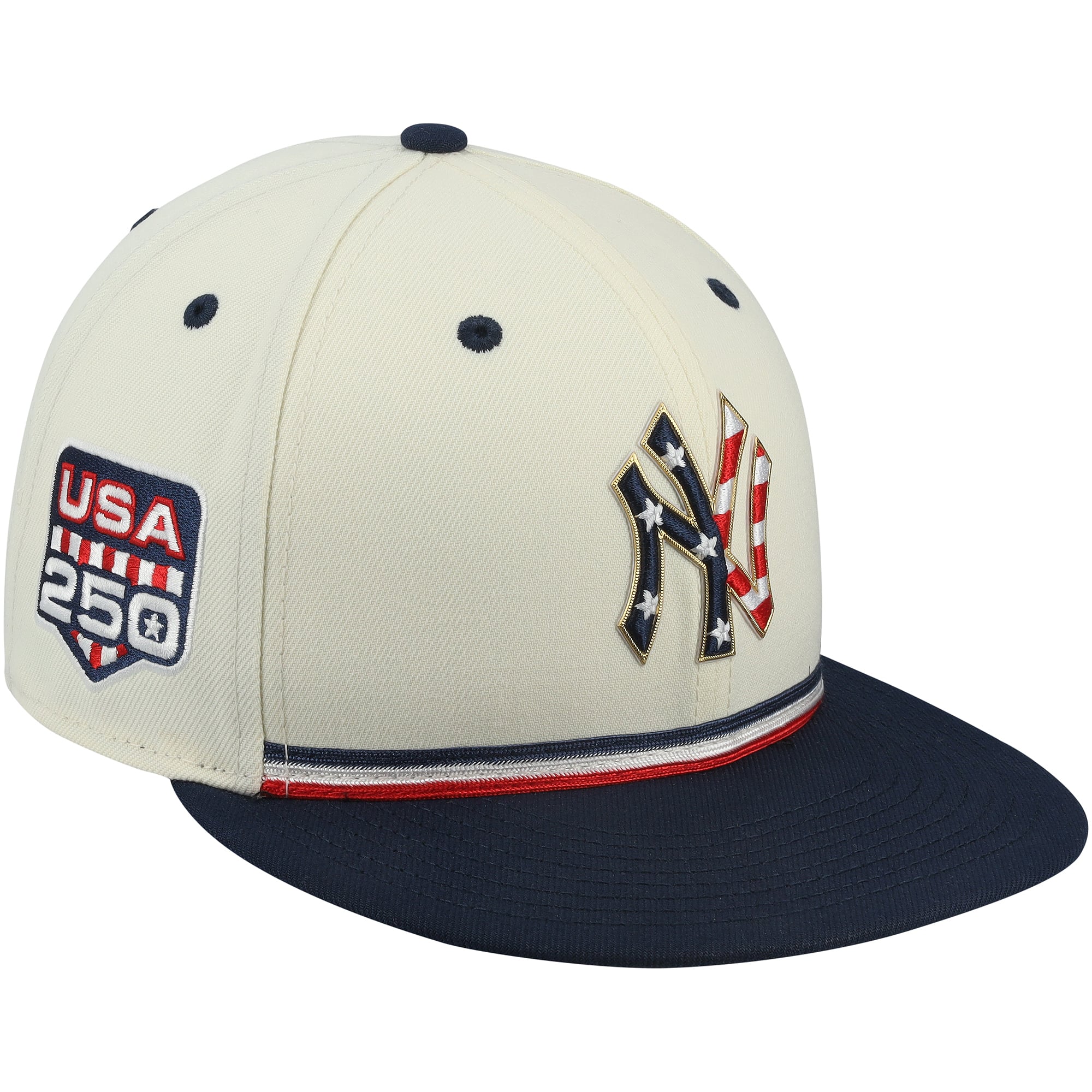 Jazz Chisholm Jr. New York Yankees Game-Used #13 Cream/Navy Cap vs. Minnesota Twins on July 4, 2026