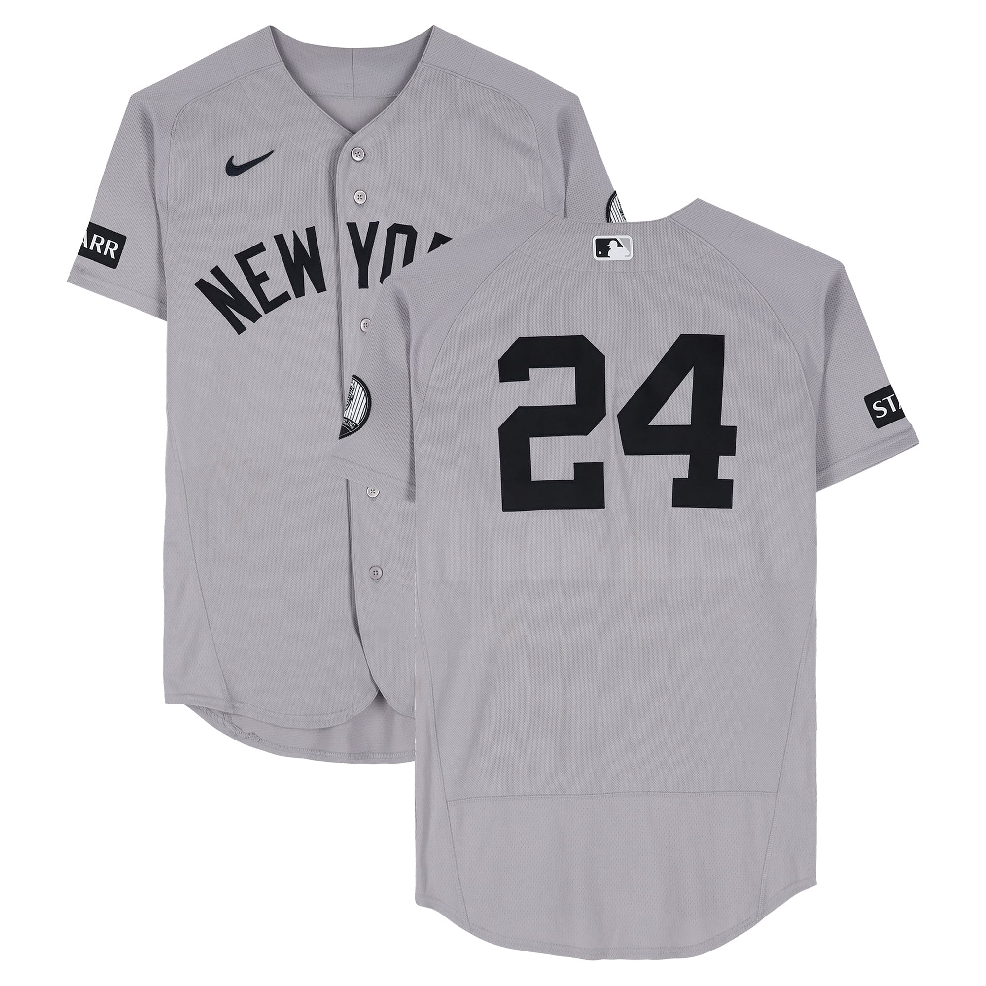 Jasson Domínguez New York Yankees Game-Used #24 Gray Nike Jersey vs. Boston Red Sox on June 28, 2026