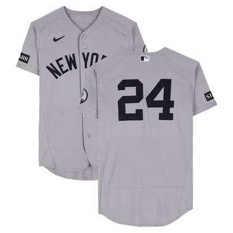 Jasson Domínguez New York Yankees Game-Used #24 Gray Nike Jersey vs. Boston Red Sox on June 28, 2026