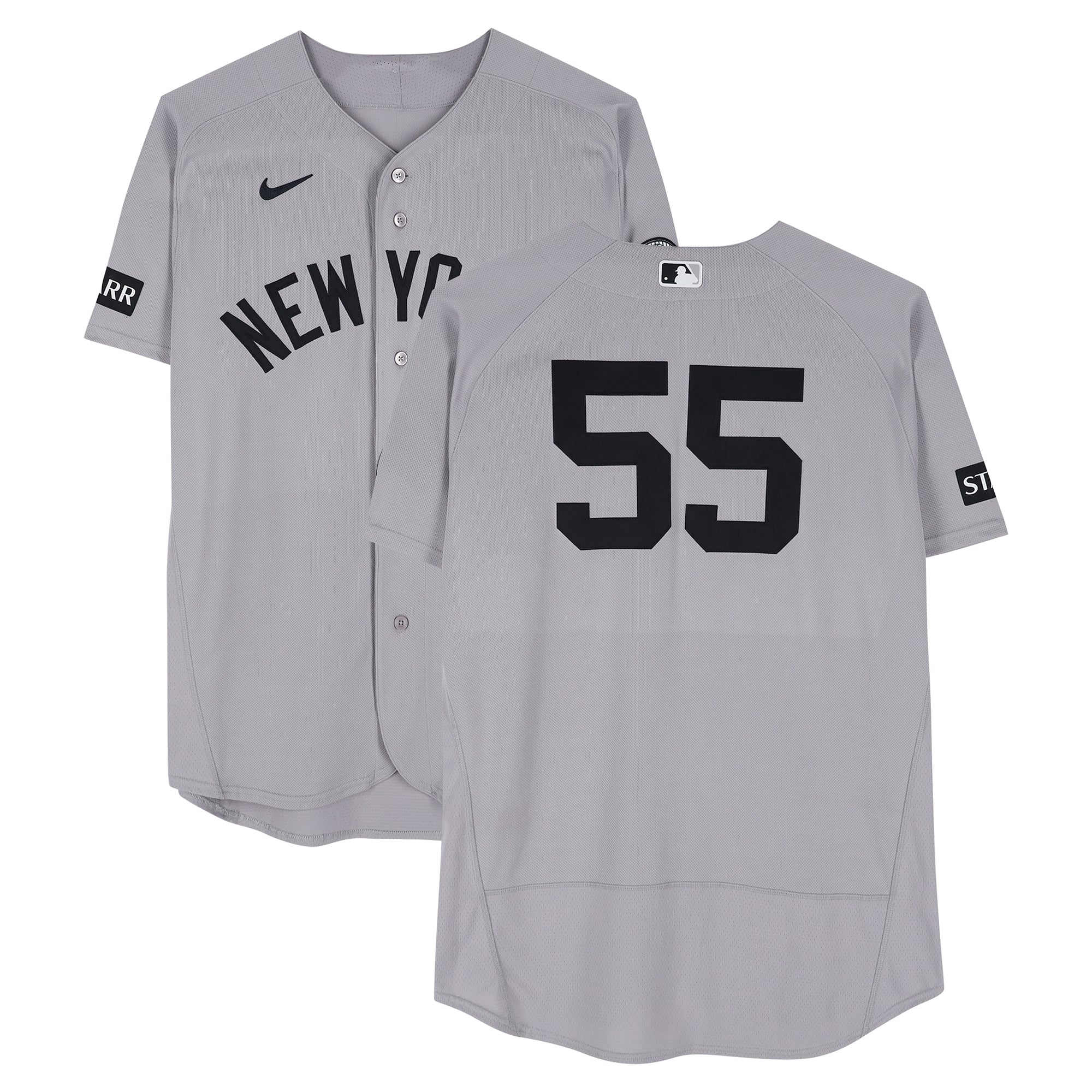 Carlos Rodón New York Yankees Game-Used #55 Gray Nike Jersey vs. Detroit Tigers on June 23, 2026