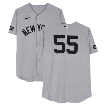 Carlos Rodón New York Yankees Game-Used #55 Gray Nike Jersey vs. Detroit Tigers on June 23, 2026