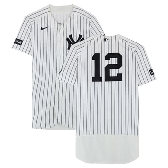 Trent Grisham New York Yankees Game-Used #12 White Nike Pinstripe Jersey vs. Minnesota Twins on July 5, 2026