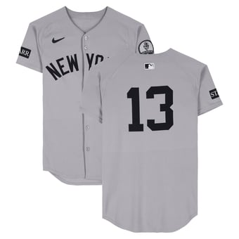 Jazz Chisholm Jr. New York Yankees Game-Used #13 Gray Nike Jersey vs. Boston Red Sox on June 28, 2026