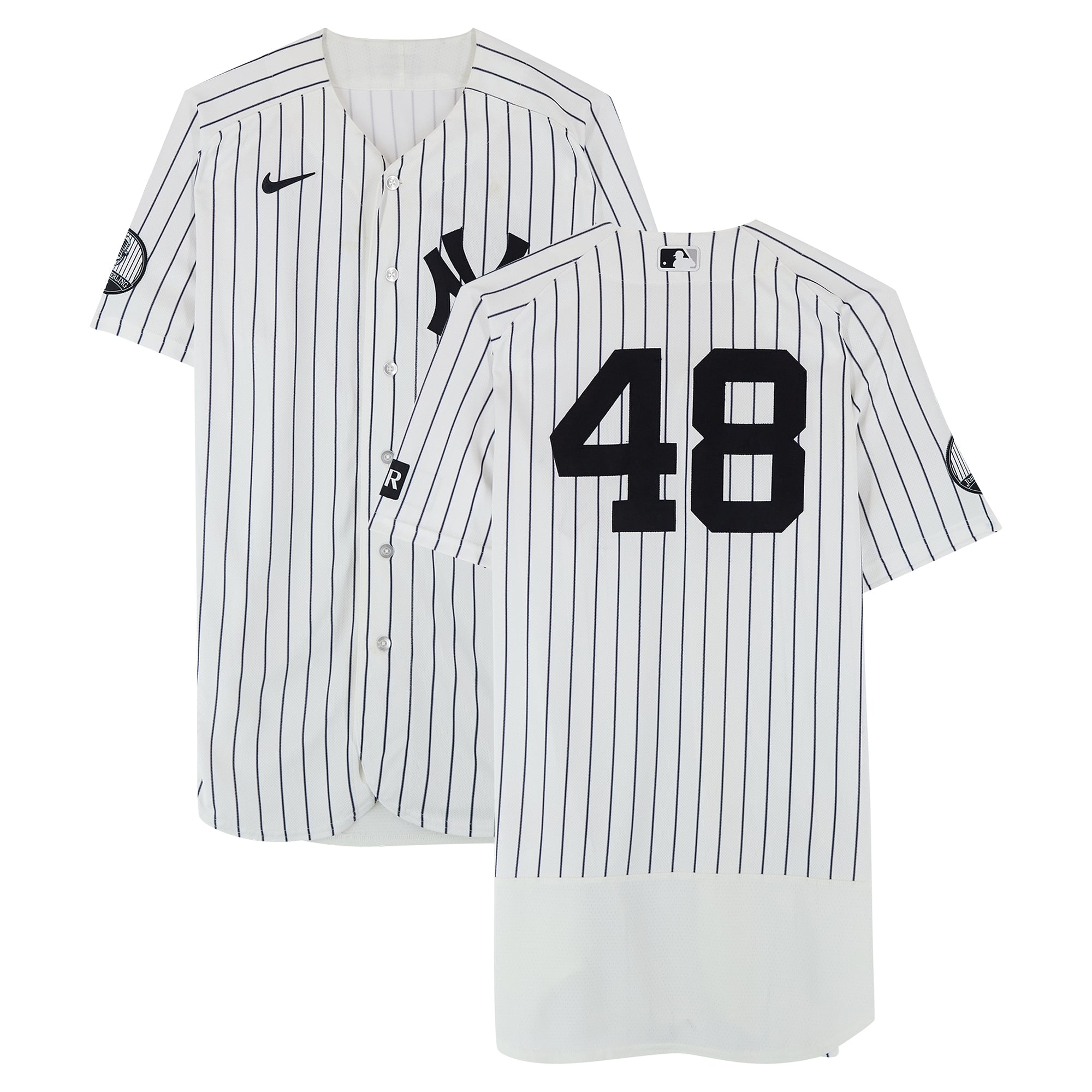 Paul Goldschmidt New York Yankees Player-Worn #48 White Nike Pinstripe Jersey vs. Minnesota Twins on July 5, 2026