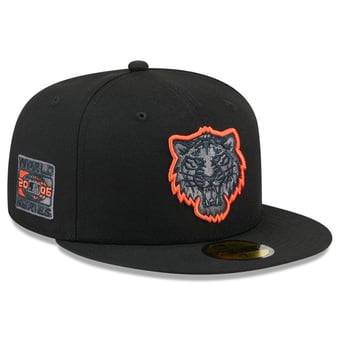 Men's New Era  Black Detroit Tigers Color Pop 59FIFTY Fitted Hat
