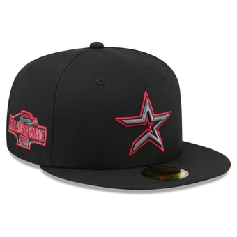 Men's New Era  Black Houston Astros Color Pop 59FIFTY Fitted Hat