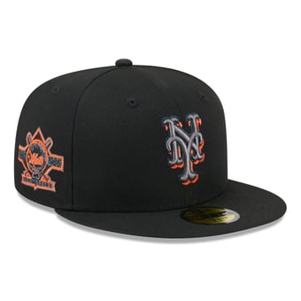 Men's New Era  Black New York Mets Color Pop 59FIFTY Fitted Hat