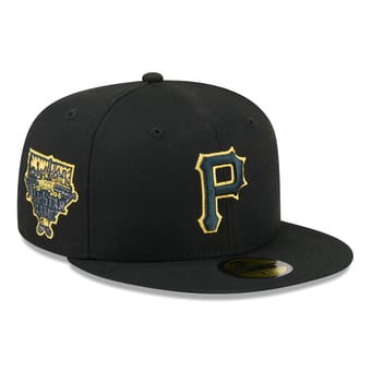 Men's New Era  Black Pittsburgh Pirates Color Pop 59FIFTY Fitted Hat