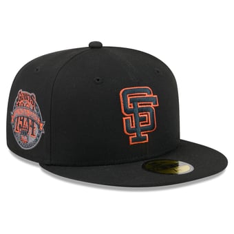 Men's New Era  Black San Francisco Giants Color Pop 59FIFTY Fitted Hat