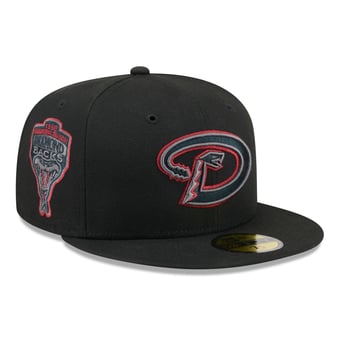 Men's New Era  Black Arizona Diamondbacks Color Pop 59FIFTY Fitted Hat