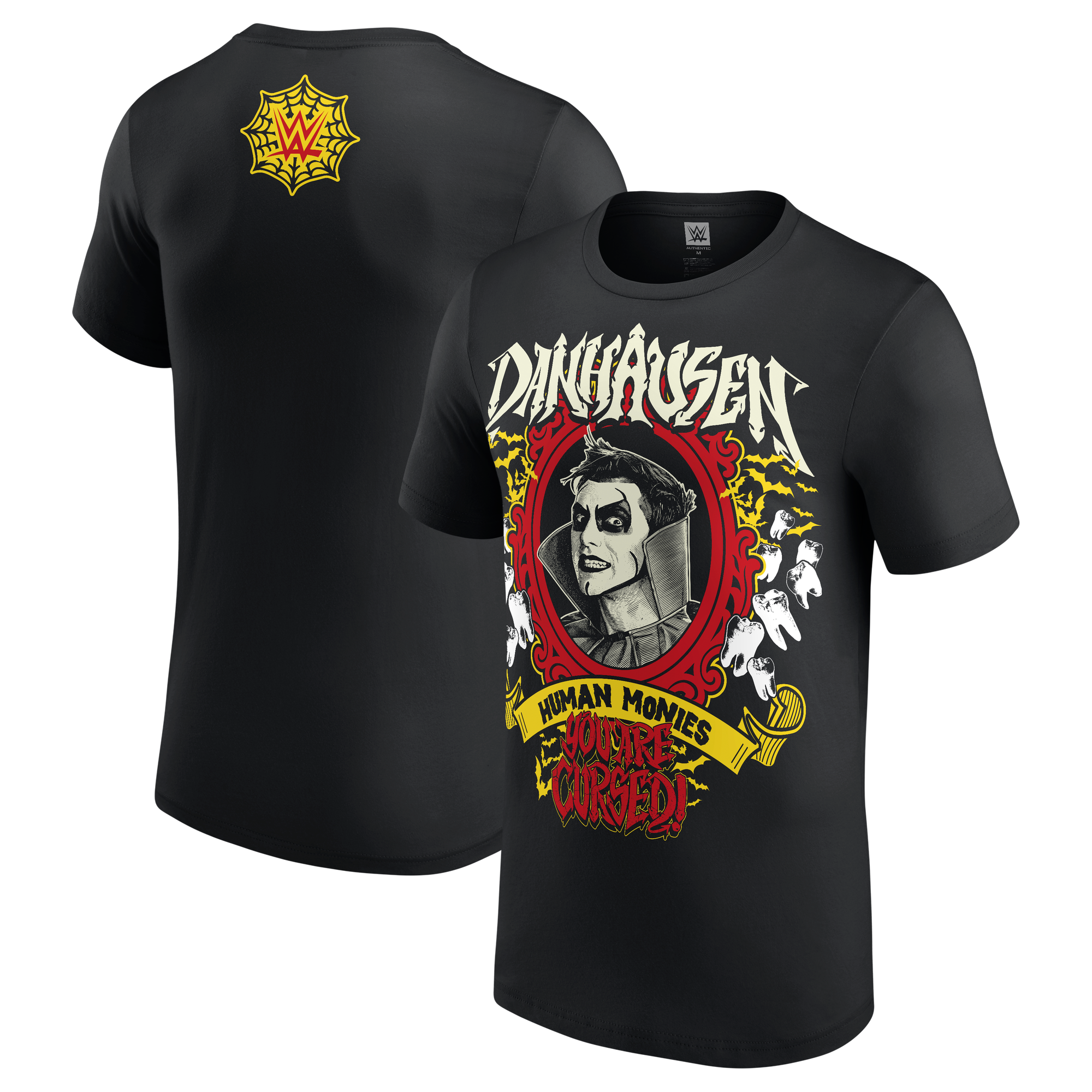 Men's Black Danhausen Human Monies Cursed T-Shirt