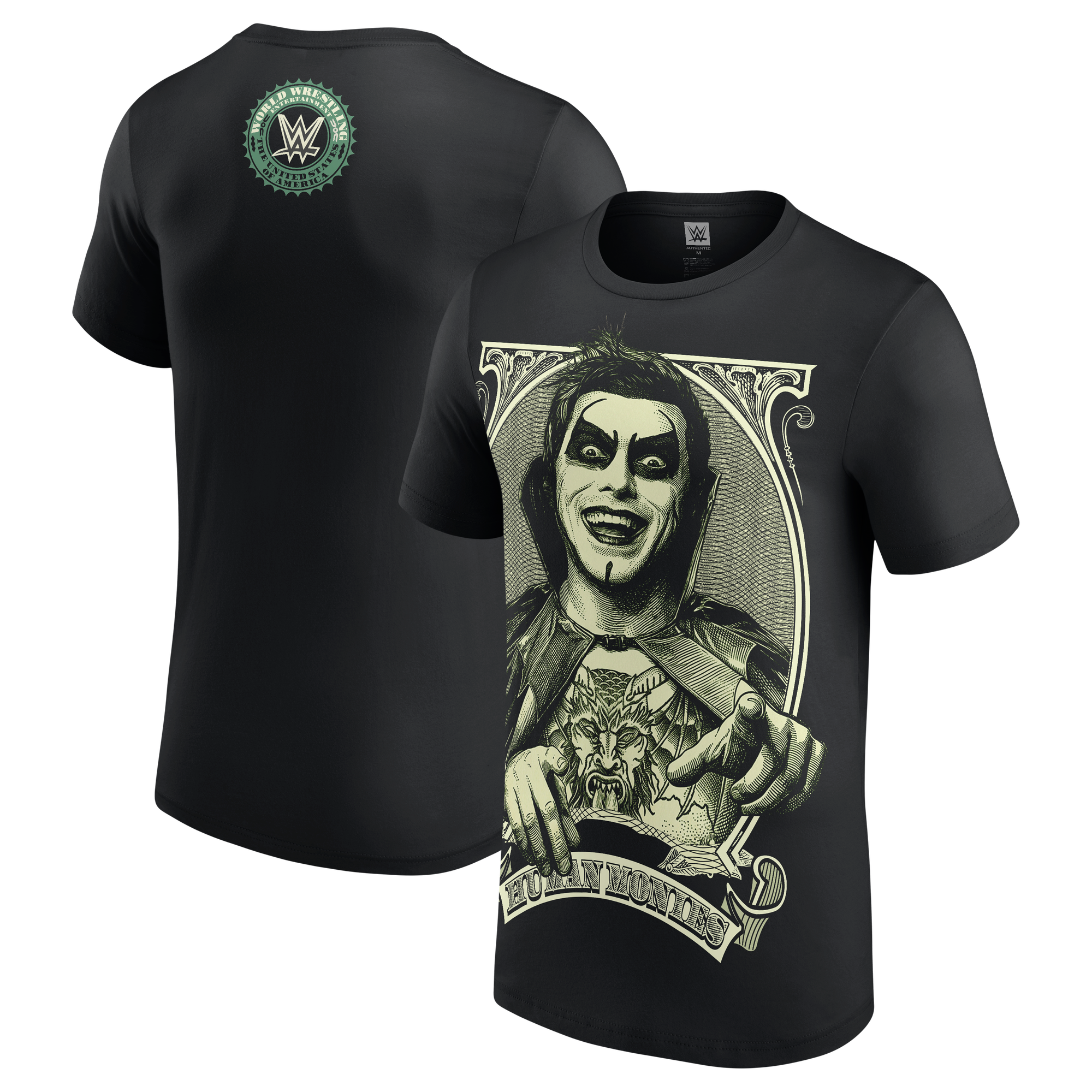 Men's Black Danhausen Human Monies Currency T-Shirt