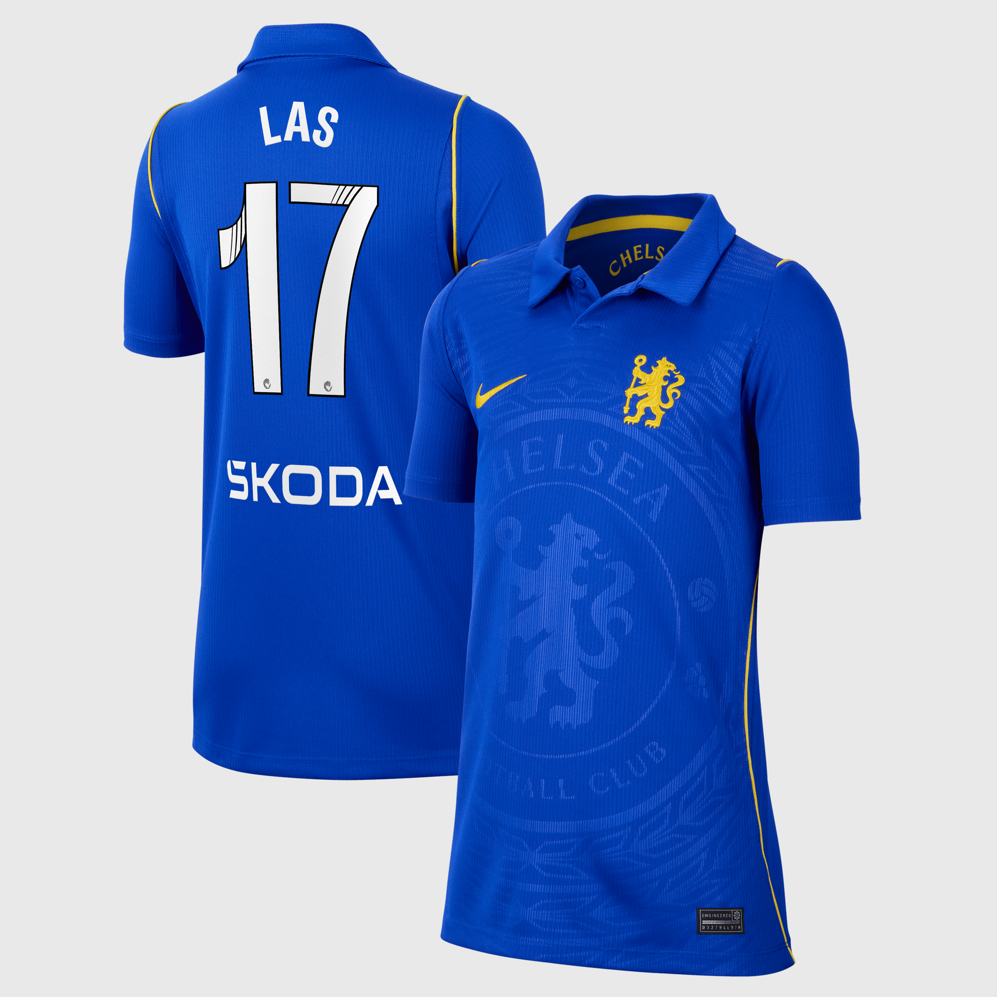 Camiseta WSL Nike Stadium de la 1ª equipación del Chelsea 2026/27 - Niños con dorsal Las 17