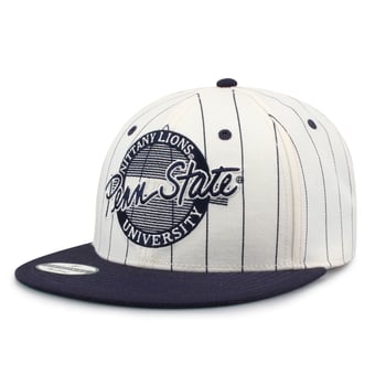 Unisex The Game White/Navy Penn State Nittany Lions '90 Pinstripe Snapback Hat