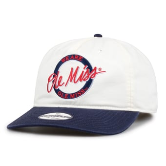 Men's The Game White Ole Miss Rebels Classic Circle Adjustable Hat
