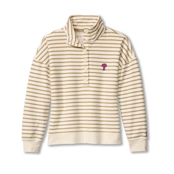 Women's Tommy Bahama  White Philadelphia Phillies Marina Del Mar Stripe Mock Neck Sweatshirt