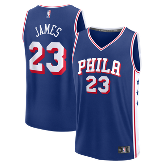 Men's Fanatics LeBron James Royal Philadelphia 76ers Fast Break Jersey - Icon Edition