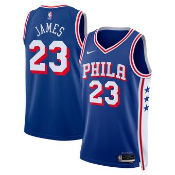 Youth Nike LeBron James Royal Philadelphia 76ers Swingman Jersey - Icon Edition