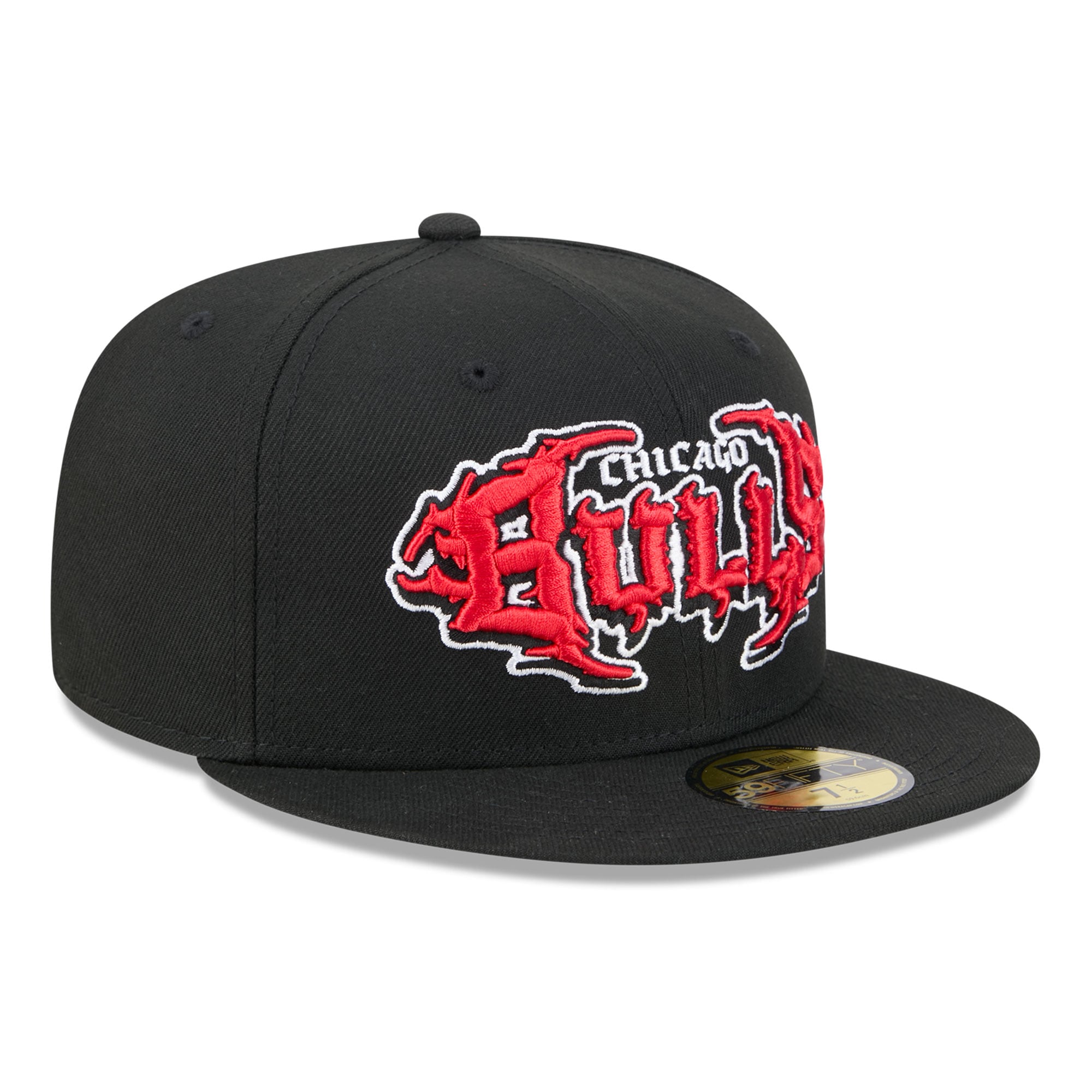 Men's New Era  Black Chicago Bulls Thrilla 59FIFTY Fitted Hat
