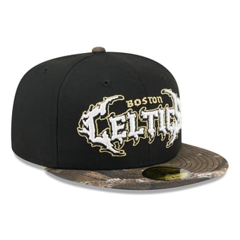 Men's New Era  Black Boston Celtics Thrilla 59FIFTY Fitted Hat