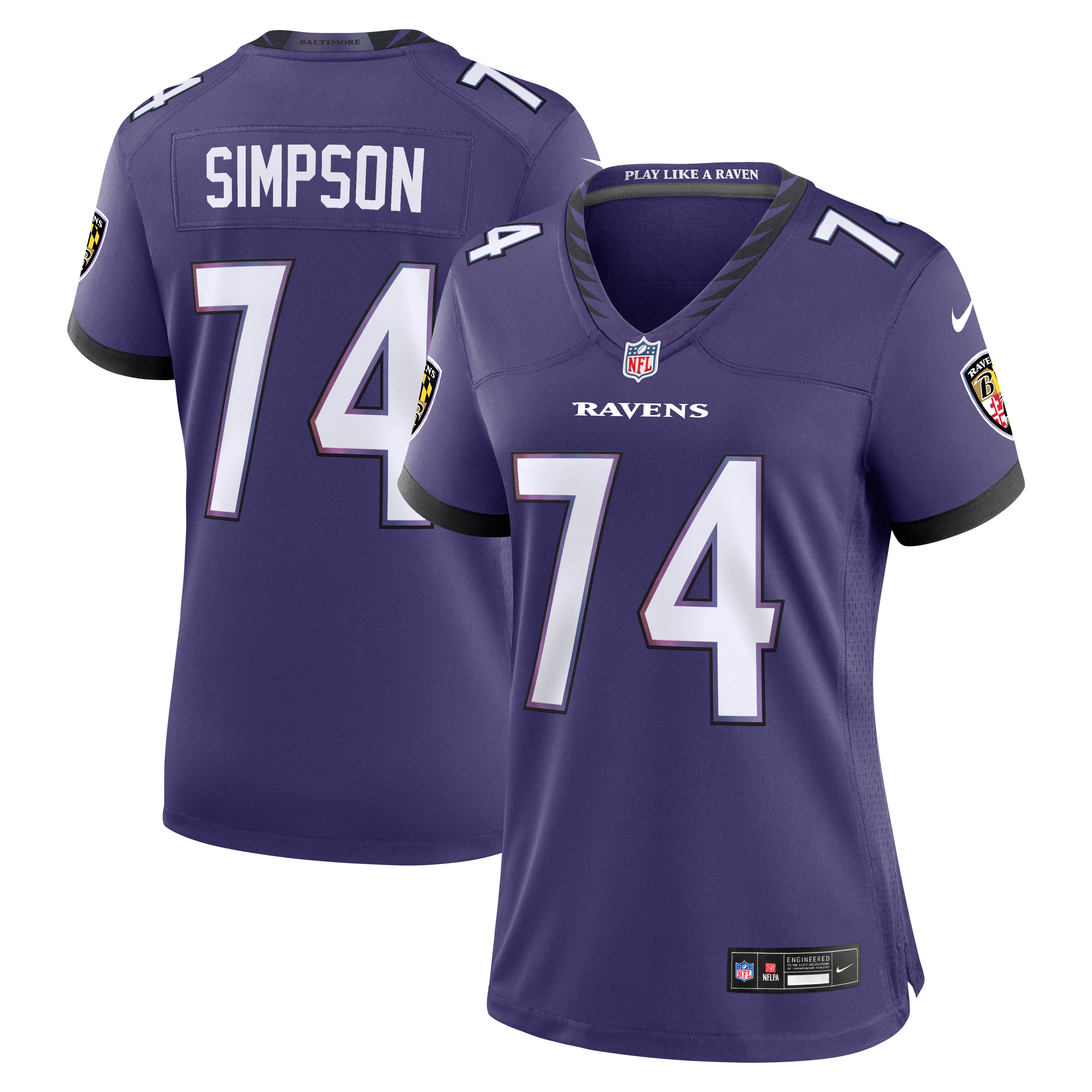 Women’s Nike John Simpson Purple Baltimore Ravens Team Game Jersey Women’s Nike John Simpson Purple Baltimore Ravens Team Game Jersey