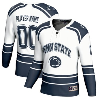 Youth GameDay Greats White Penn State Nittany Lions NIL Pick-A-Player Men's Ice Hockey Fashion Jersey