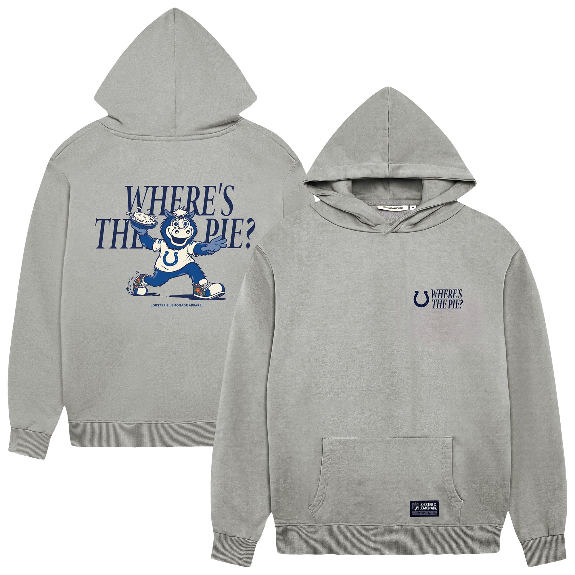 Sweat à capuche Indianapolis Colts x Lobster & Lemonade Where's The Pie - Homme
