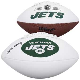 Darrelle Revis New York Jets Autographed Wilson White Panel Football