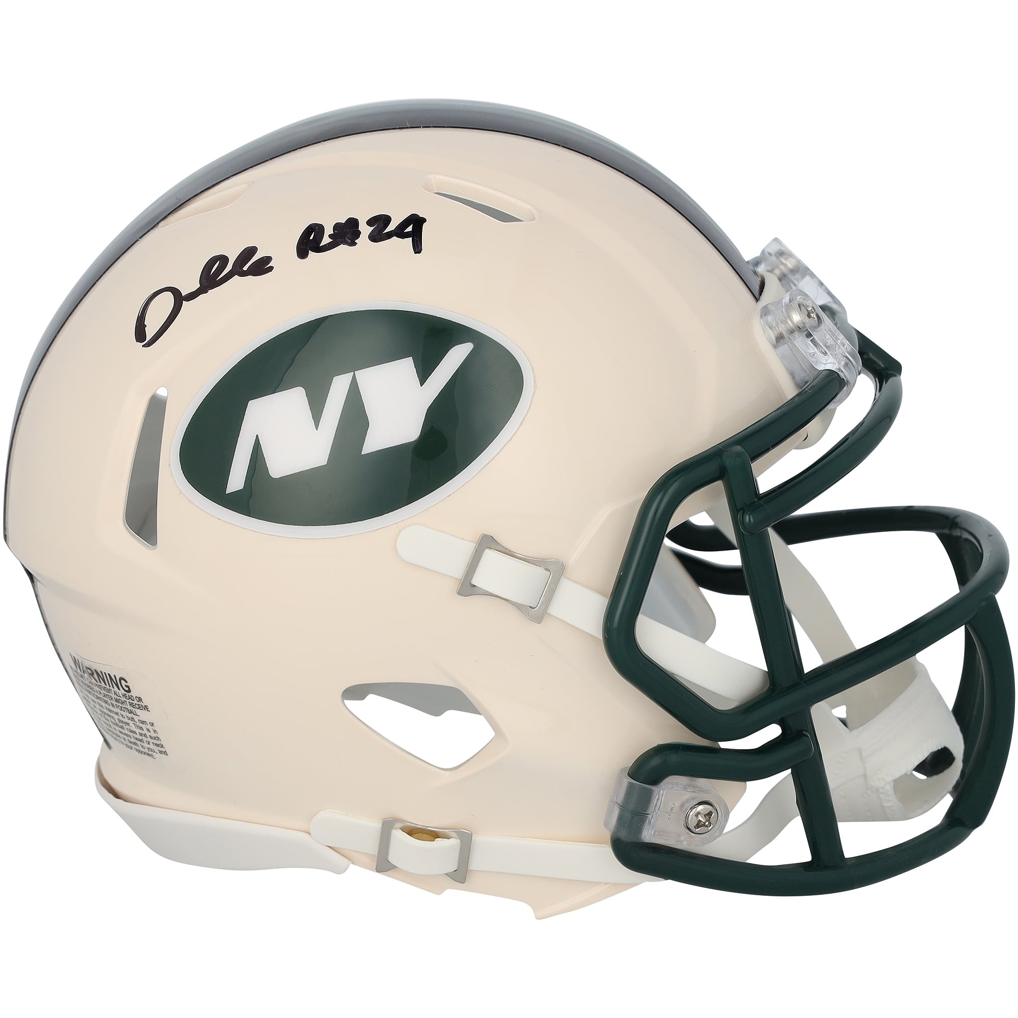 Darrelle Revis New York Jets Autographed Riddell Retro Speed Mini Helmet