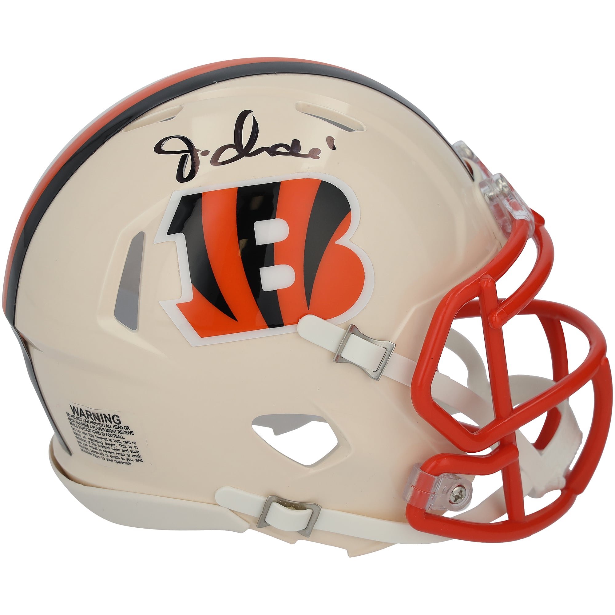Ja'Marr Chase Cincinnati Bengals Autographed Riddell Retro Speed Mini Helmet