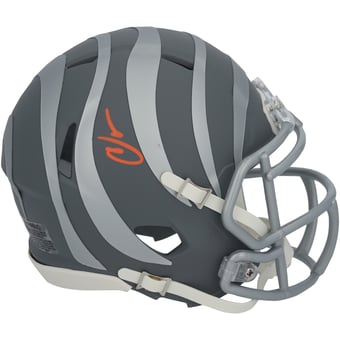 Chad Johnson Cincinnati Bengals Autographed Riddell Slate Speed Mini Helmet