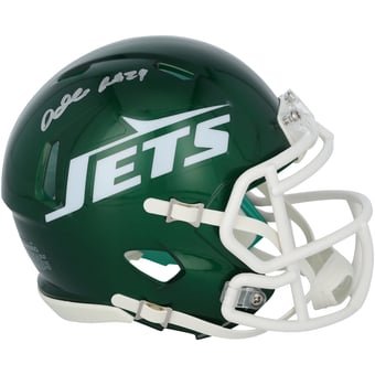 Darrelle Revis New York Jets Autographed Riddell Speed Mini Helmet