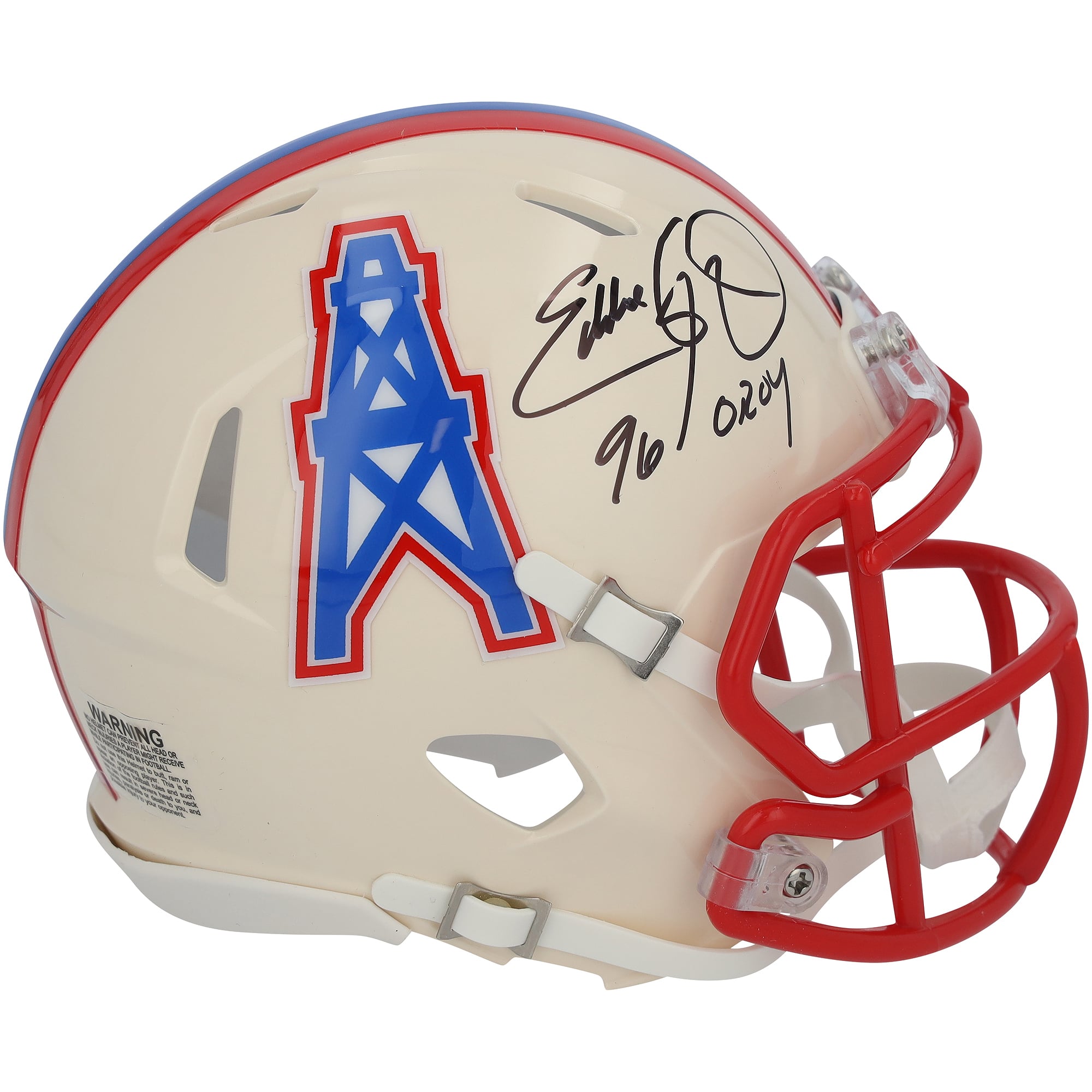Eddie George Tennessee Titans Autographed Riddell Retro Speed Mini Helmet with "96 OROY" Inscription