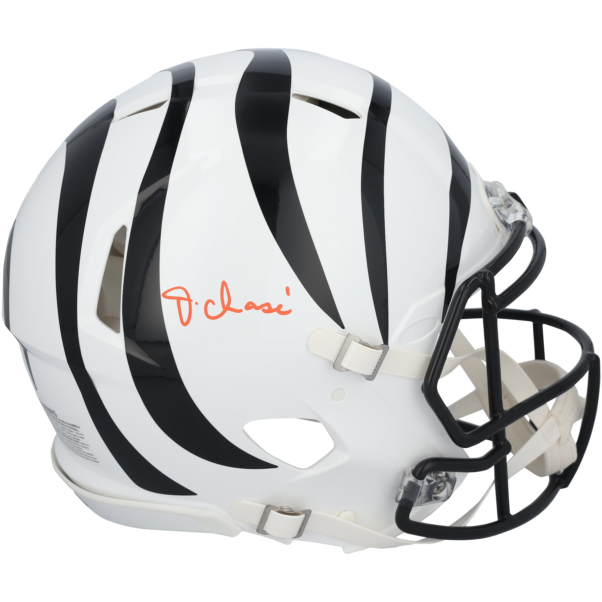 Ja'Marr Chase Cincinnati Bengals Autographed Riddell 2022 On-Field Alternate Speed Authentic Helmet - Signed in Orange Ink