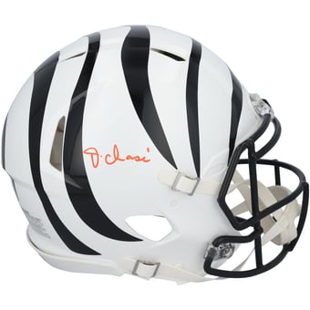 Ja'Marr Chase Cincinnati Bengals Autographed Riddell 2022 On-Field Alternate Speed Authentic Helmet - Signed in Orange Ink