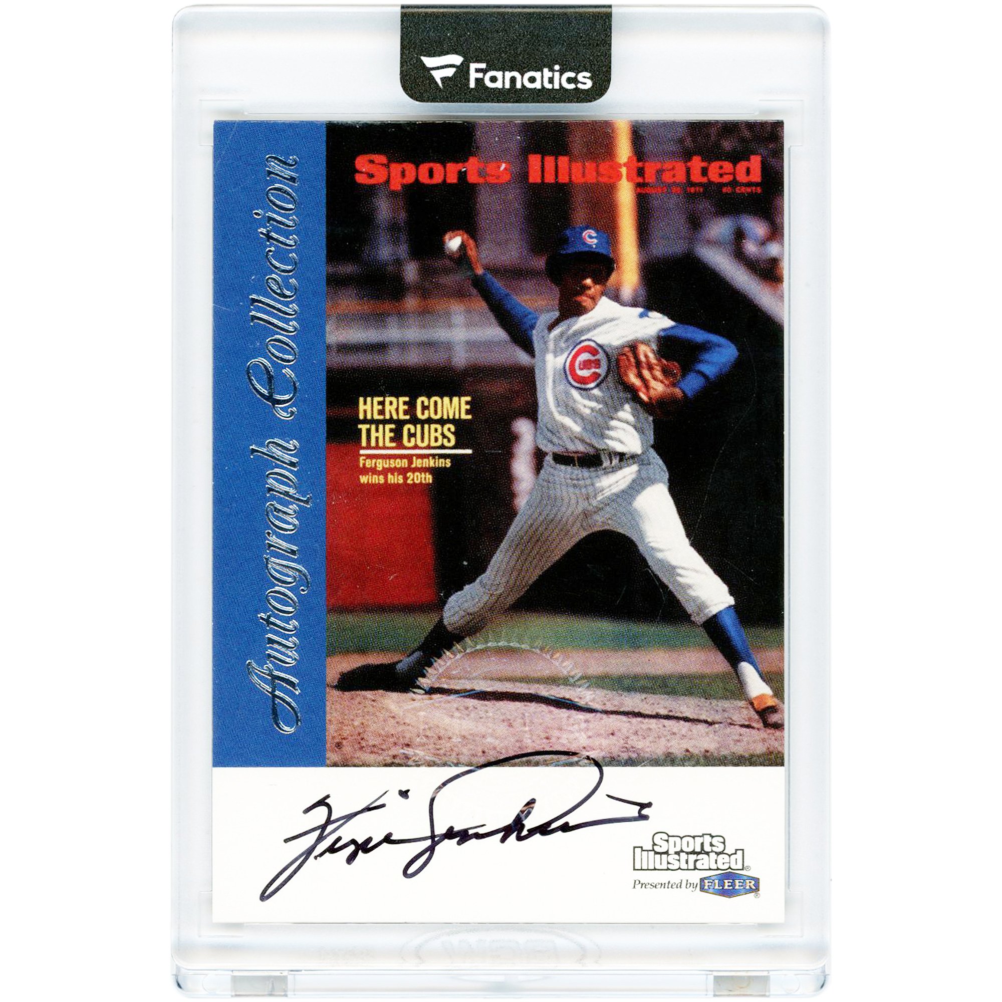 Fergie Jenkins Chicago Cubs Autographed 1999 Fleer Sports Illustrated #FJ Card