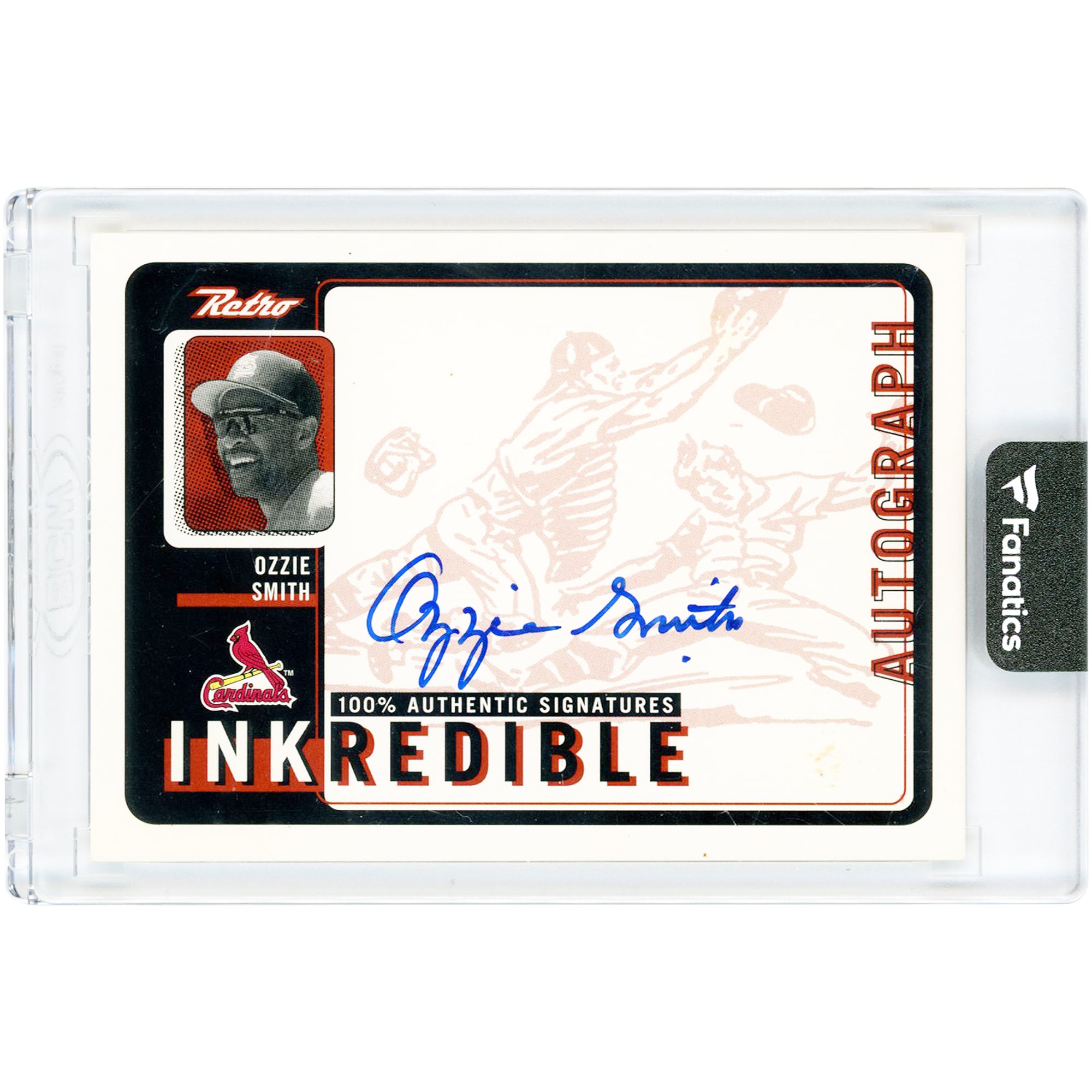 Ozzie Smith St. Louis Cardinals Autographed 1999 Upper Deck Inkredible #OZ Card
