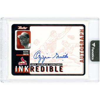Ozzie Smith St. Louis Cardinals Autographed 1999 Upper Deck Inkredible #OZ Card