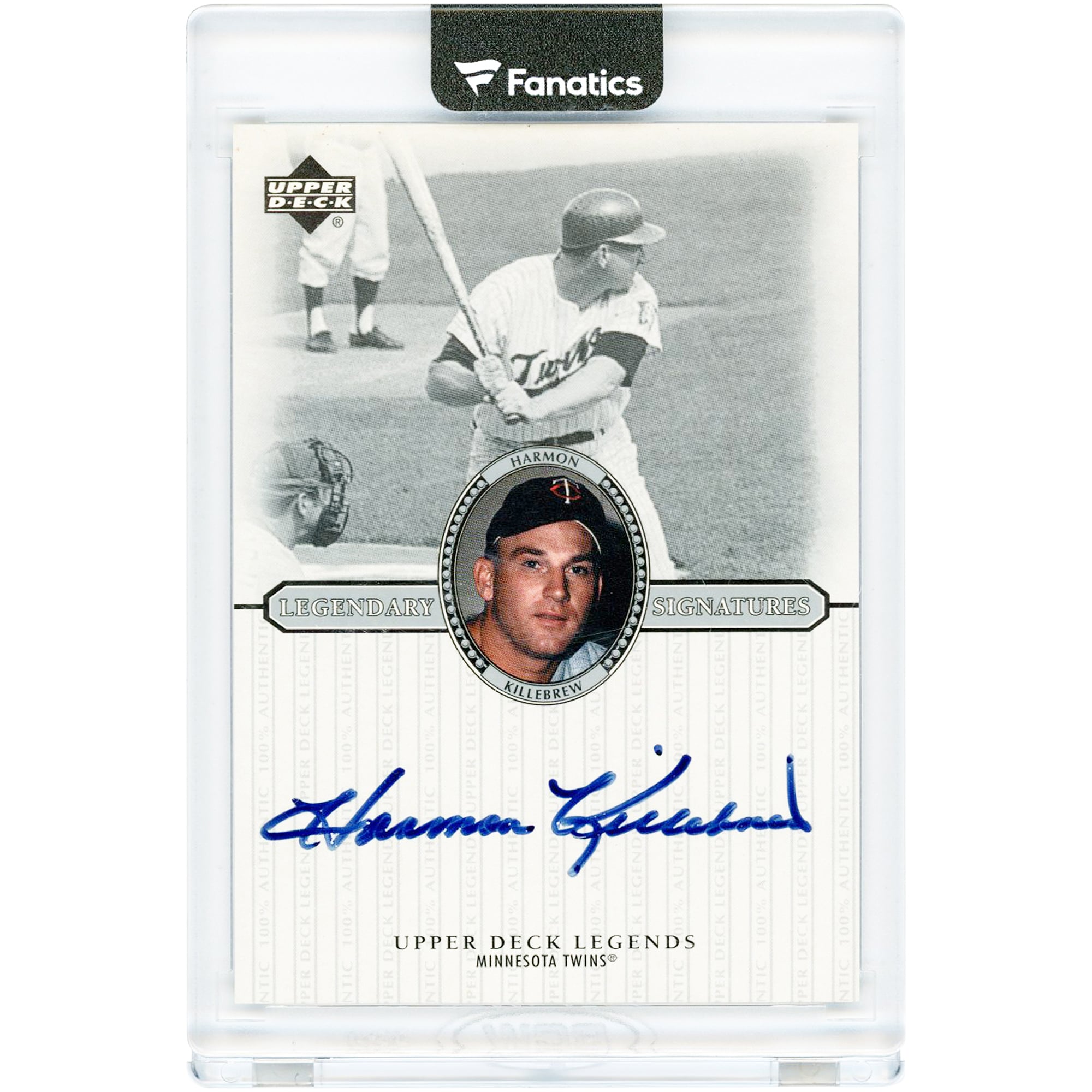 Harmon Killebrew Minnesota Twins Autographed 2000 Upper Deck Legendary Signatures #S-HK Card. rookie card picture