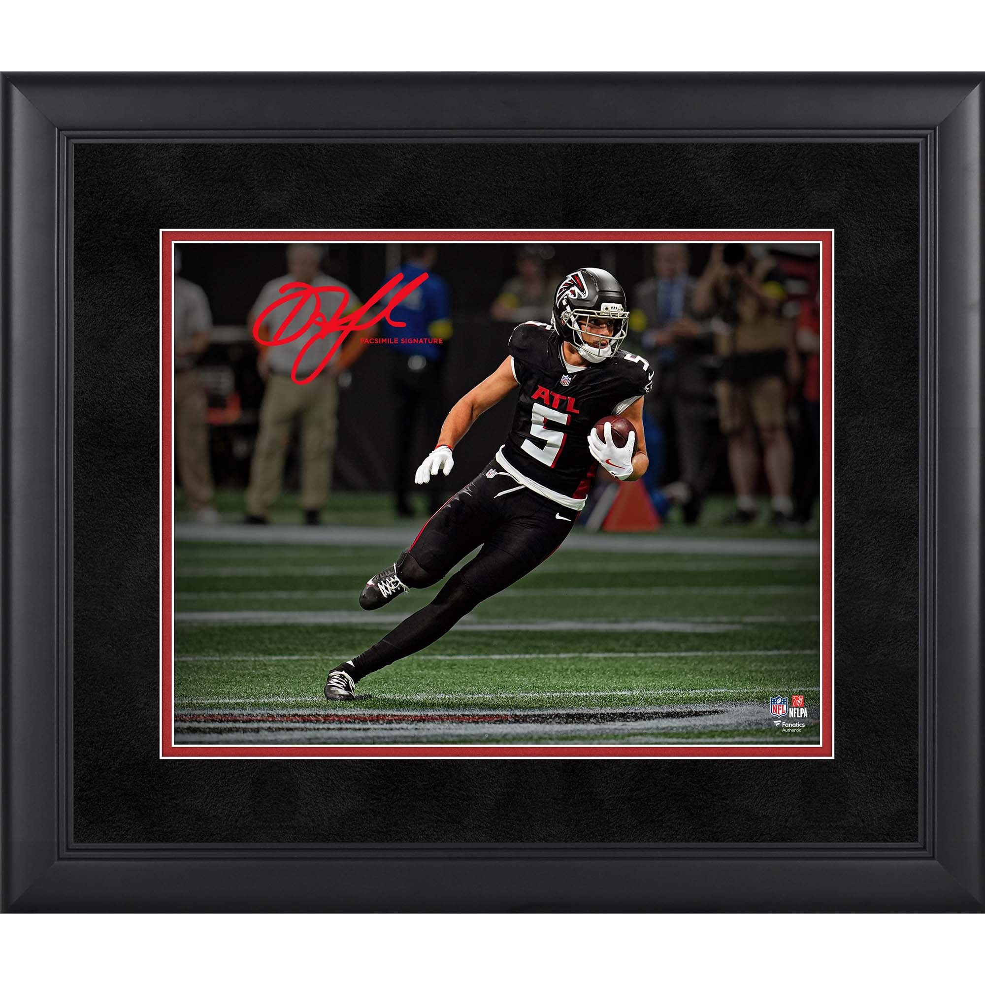 Drake London Atlanta Falcons Facsimile Signature Framed 11″ x 14″ Spotlight Photograph