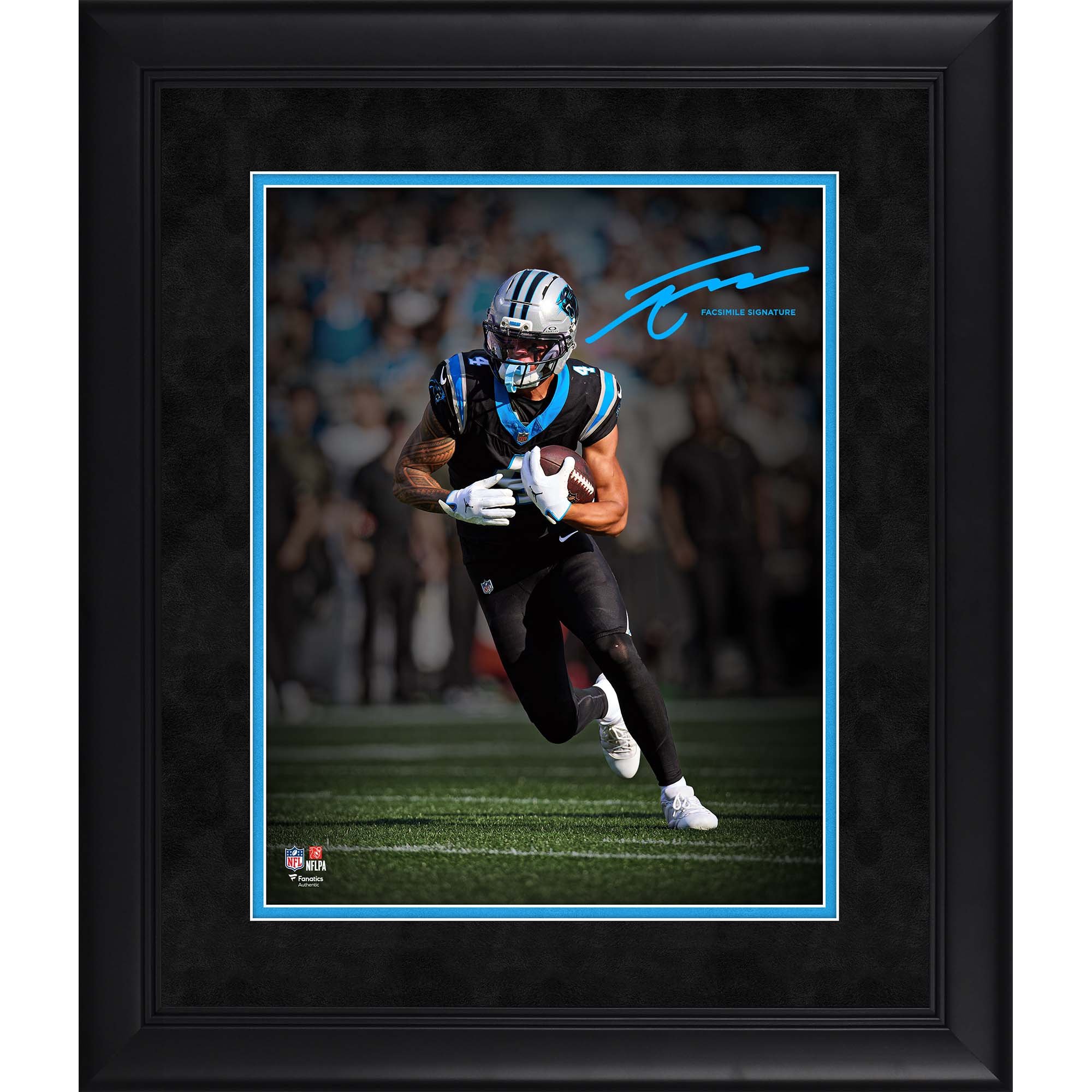 Tetairoa McMillan Carolina Panthers Facsimile Signature Framed 11" x 14" Spotlight Photograph